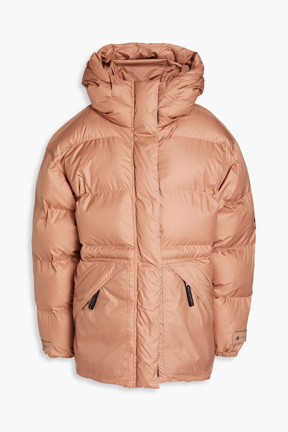 adidas By Stella McCartney Quilted Printed Shell Hooded Jacket in