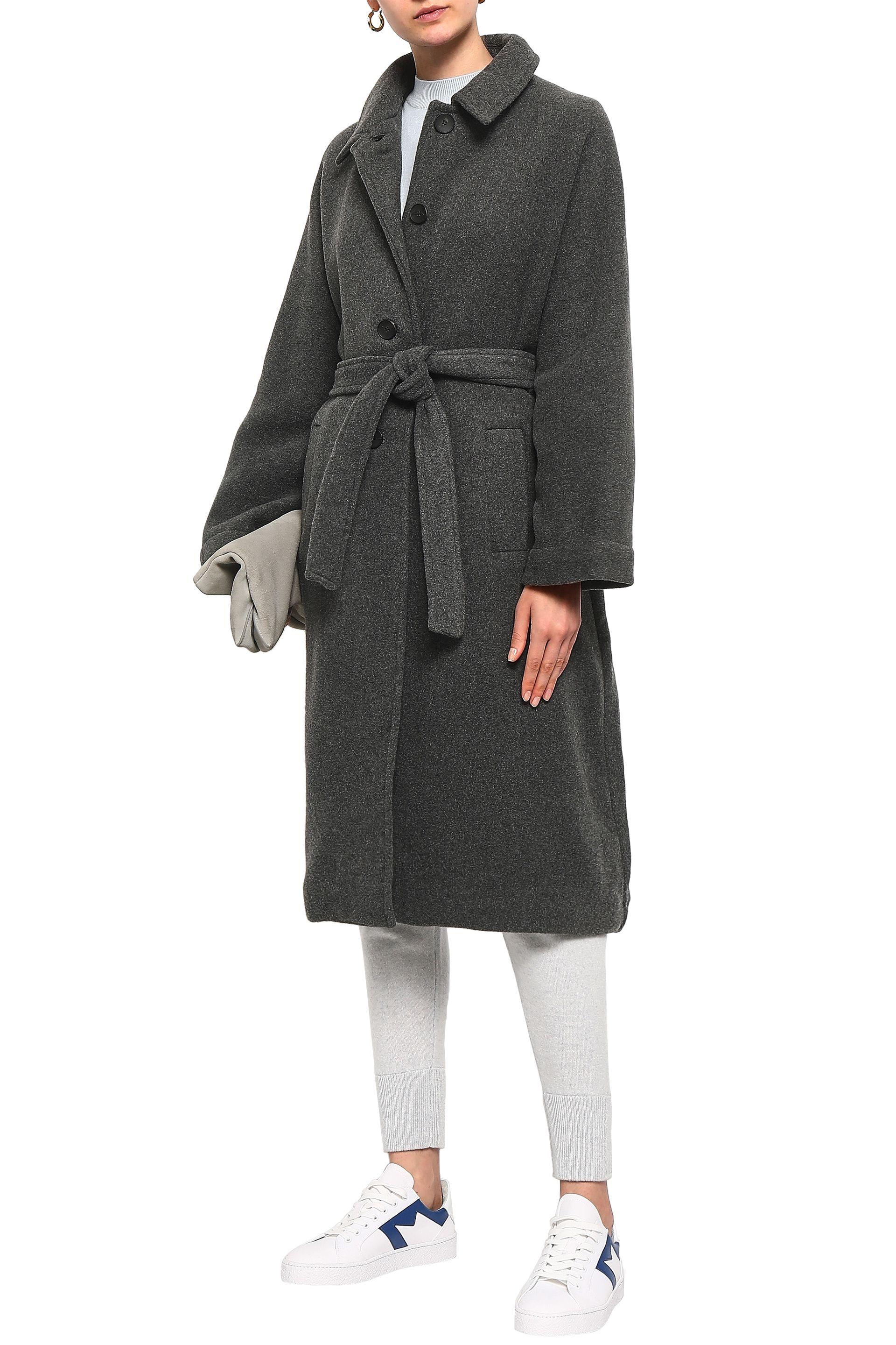 grey felt coat