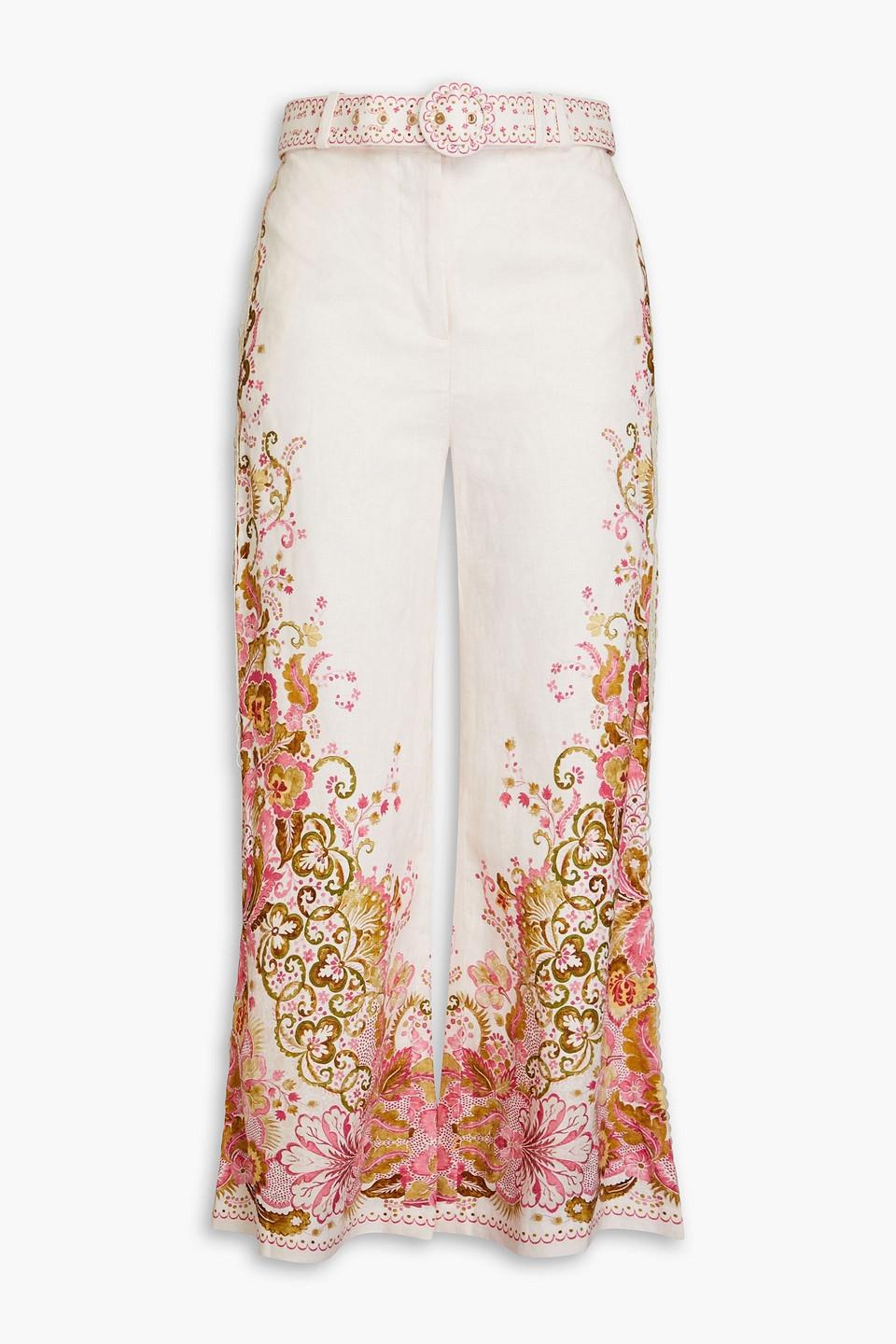 パンツ ZIMMERMANN Woman Pants Pink 3254PSS255 PNKBOTFLO Pink Cascadian trousers Zimmermann - women - ZIMMERMANN