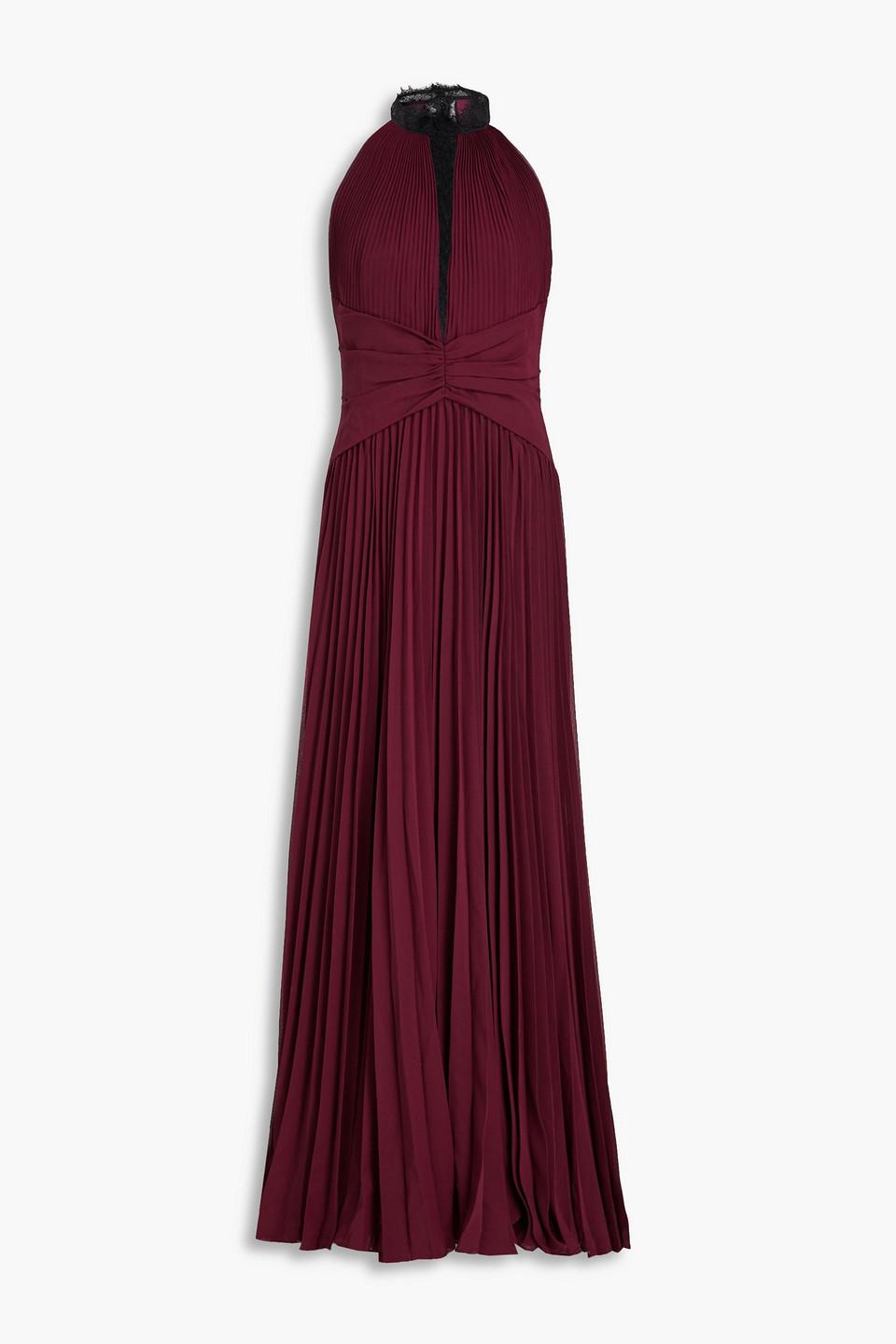 zac posen burgundy dress Zac Posen Claret Silk Gown #ladylikeluxe