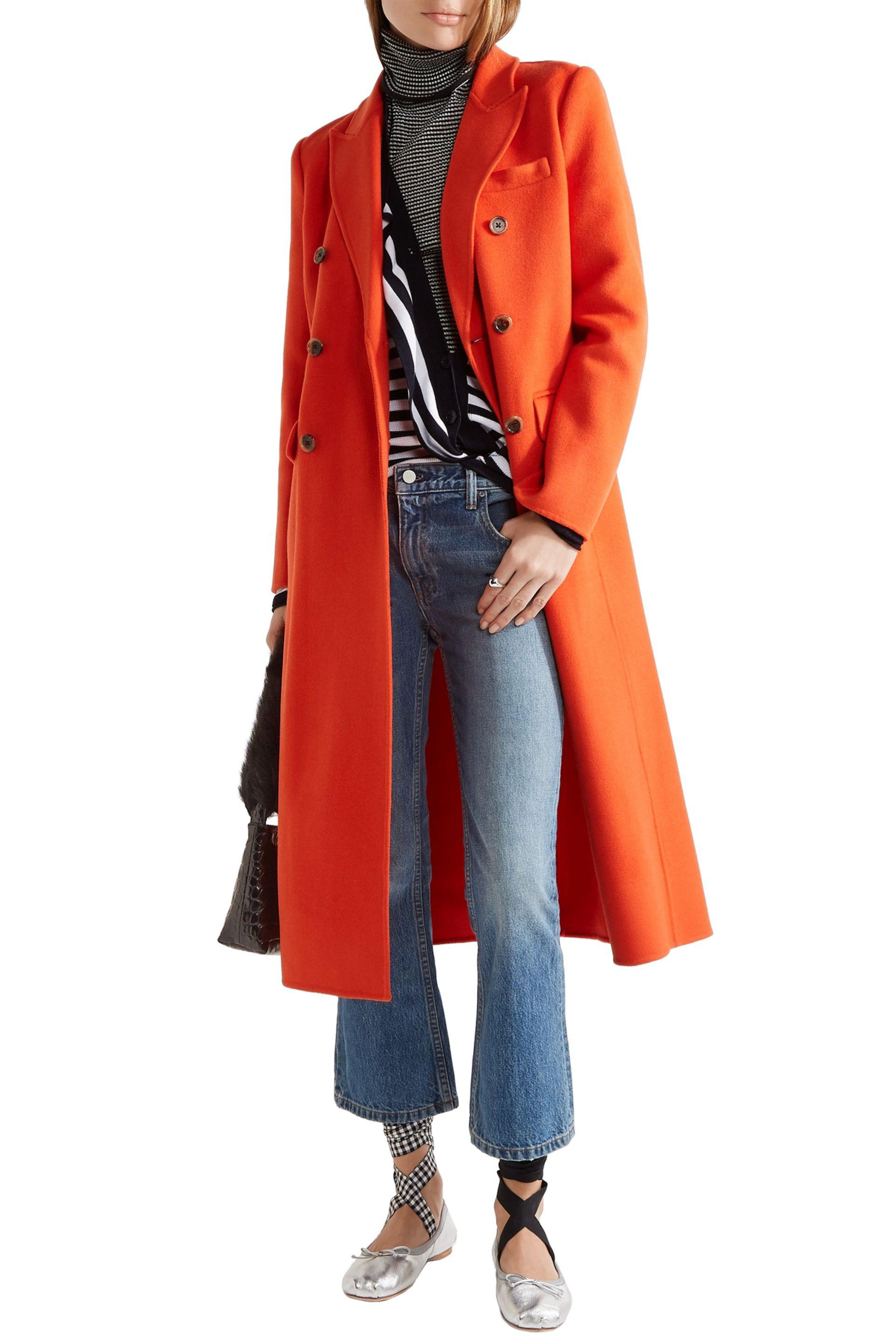 j crew orange coat