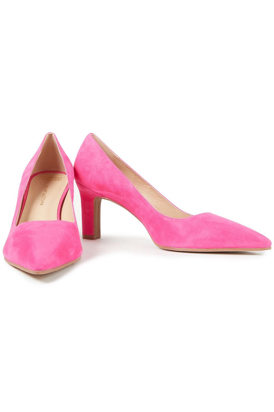 stuart weitzman adria leather pumps