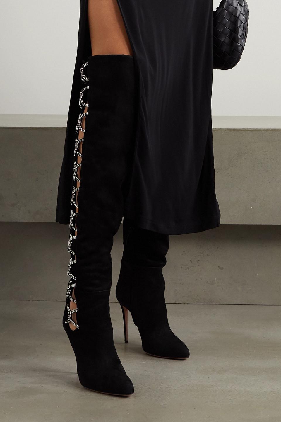 Aquazzura Overknee Stiefel fur Damen Online Schlussverkauf Bis zu 30 Rabatt Lyst DE