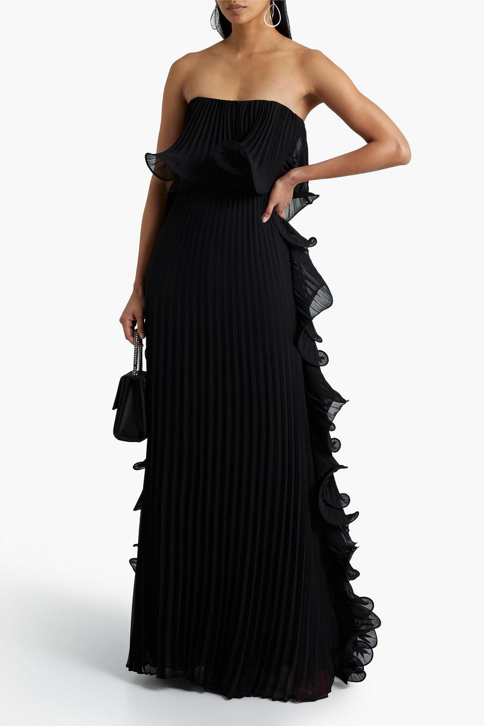 Badgley mischka black dress clearance