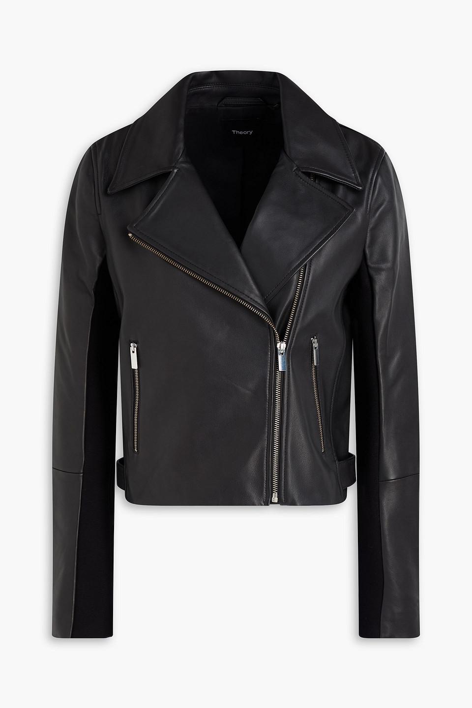 Theory レザージャケット Sleek Leather Moto JKT Leather Casual Moto Jacket | Theory