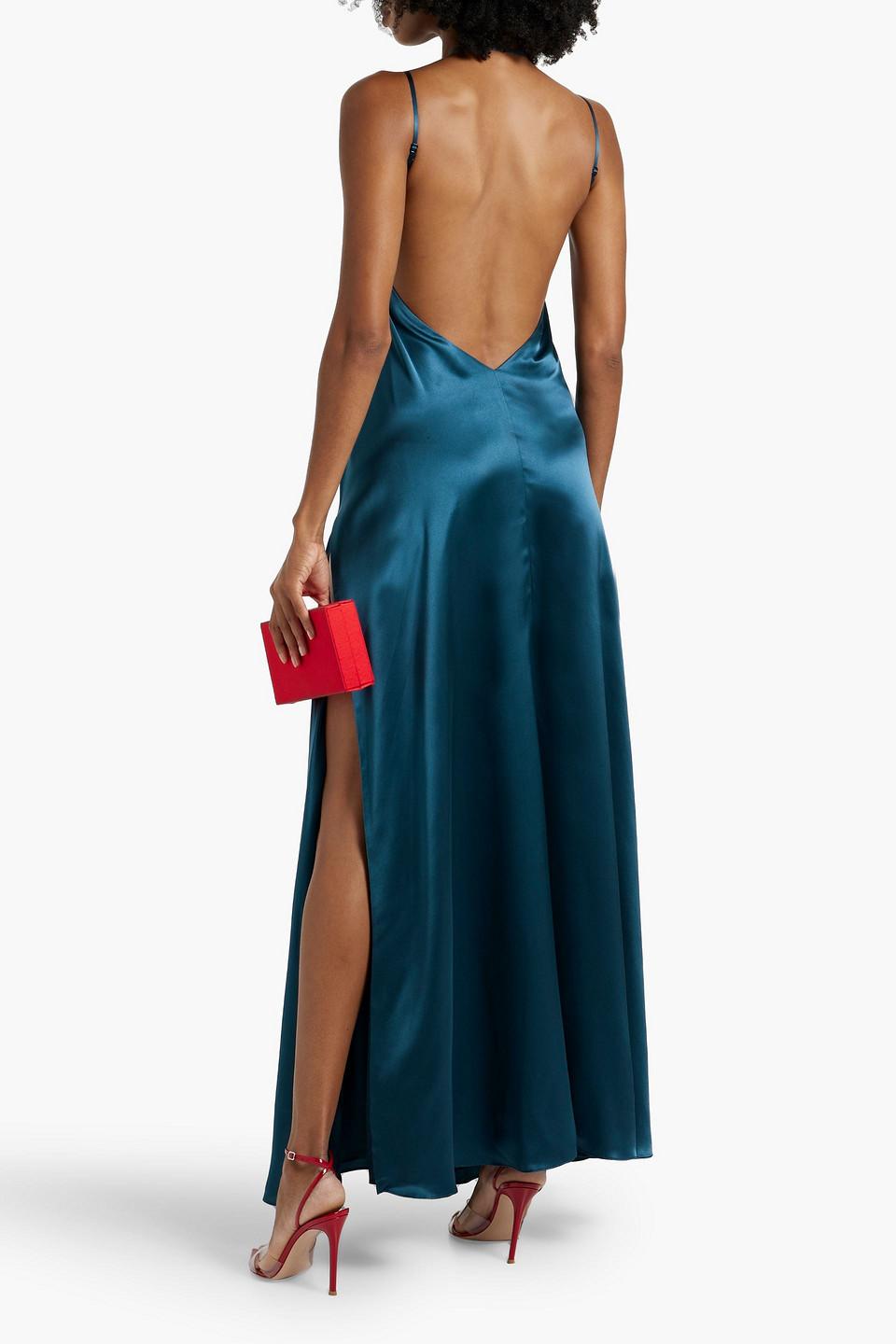 Michelle mason online asymmetrical strap dress