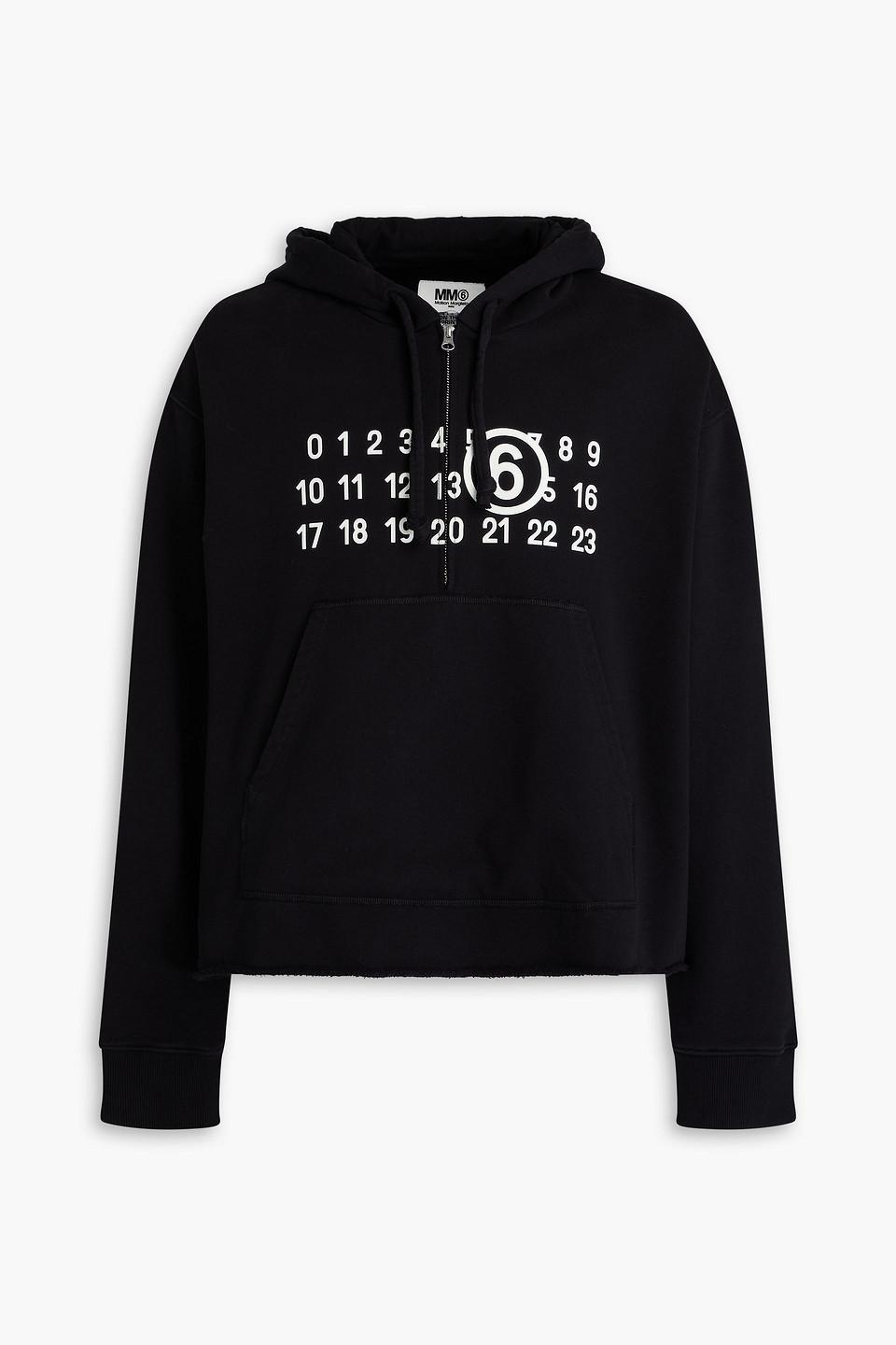 MAISON MARGIELA★素敵！French cotton-terry sweatshirt MM6 by Maison Martin Margiela Printed French Cotton-Terry