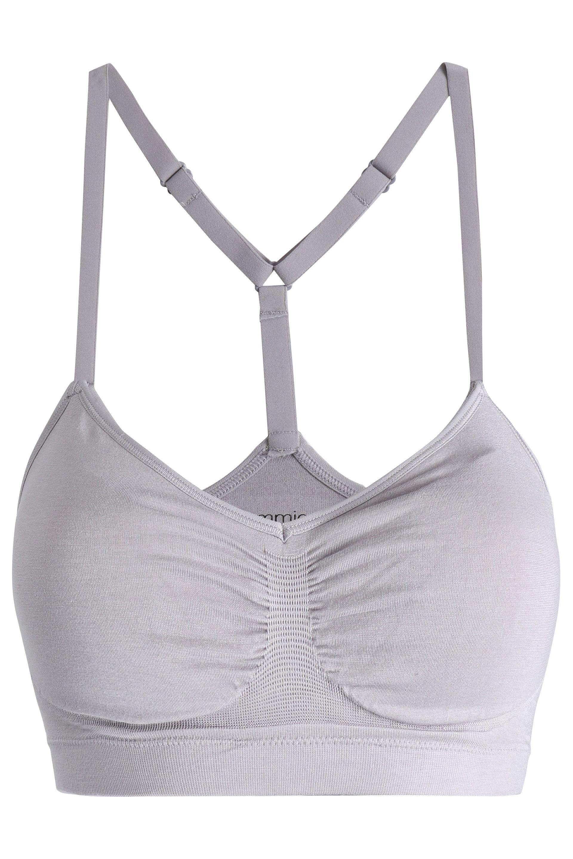 Lyst - Yummie By Heather Thomson Ruched Stretch-jersey Soft-cup Bra in Gray