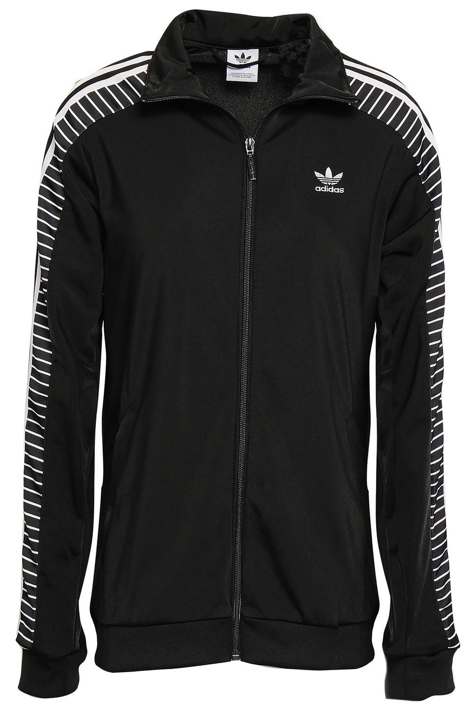 adidas originals tlrd three stripe duster coat in black