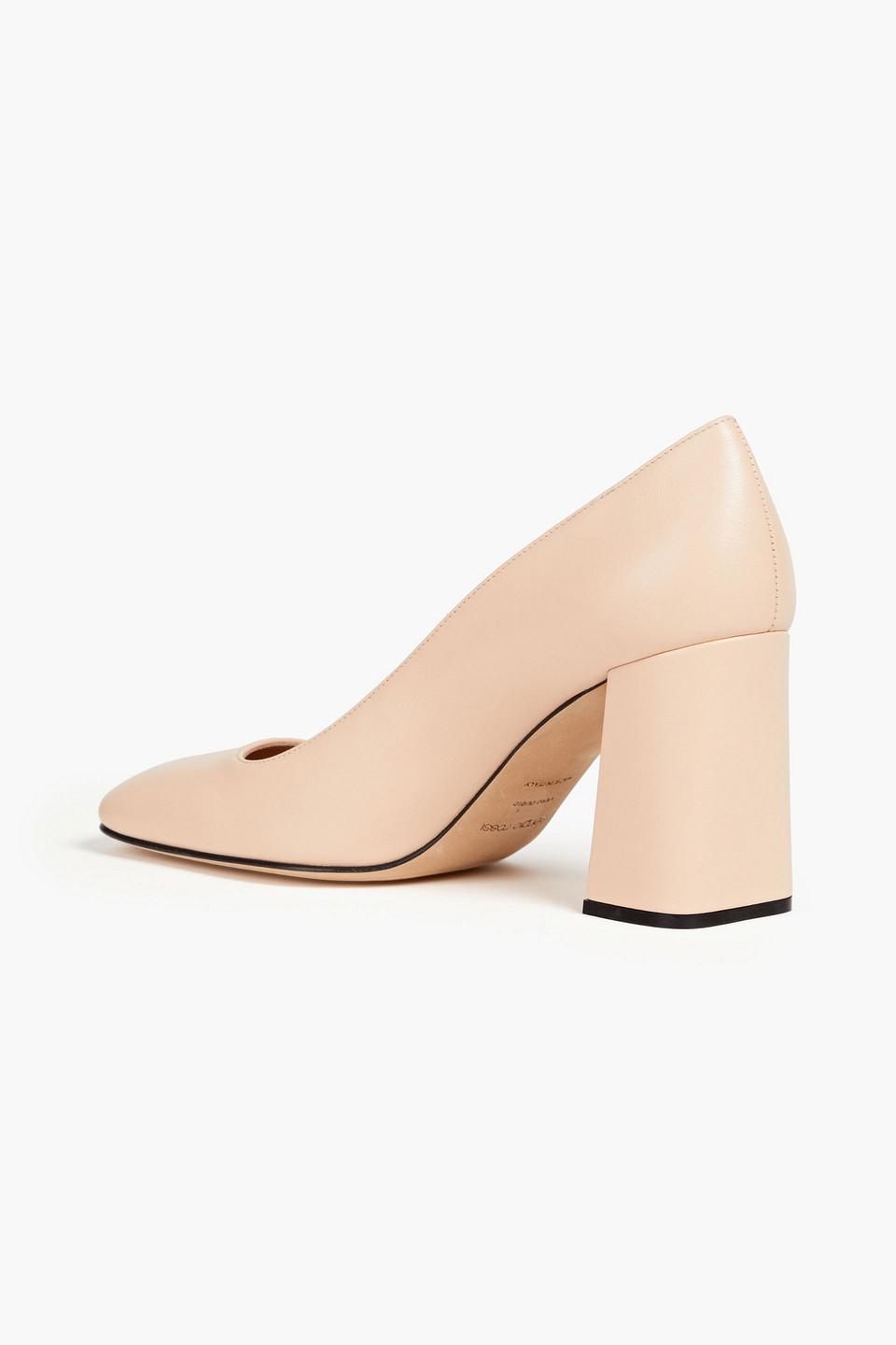 Sergio Rossi SR1 logo-plaque 75mm pumps - Neutrals