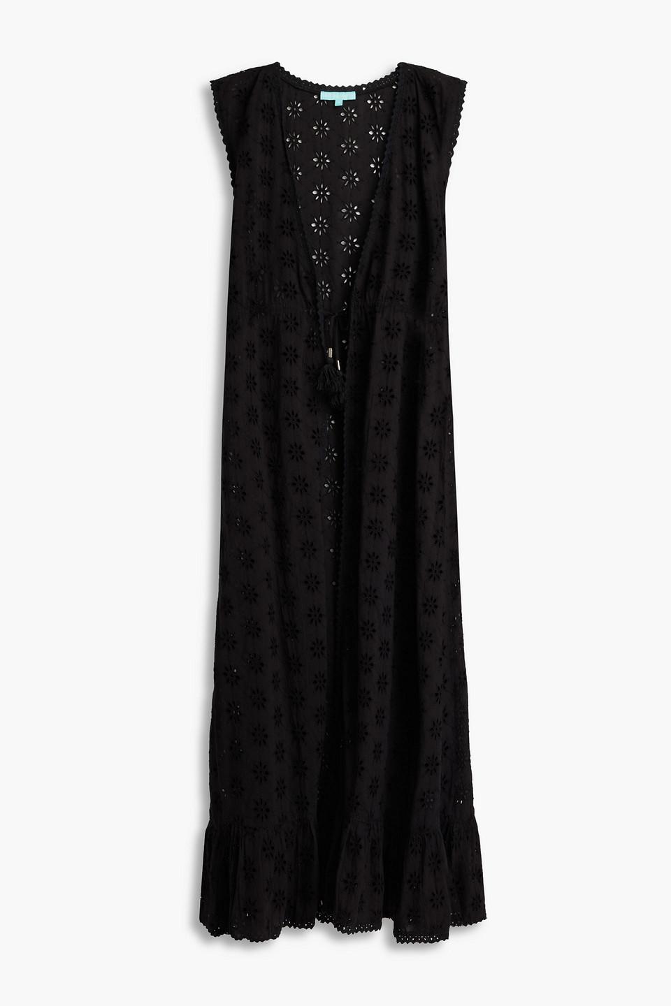 【MELISSA ODABASH】broderie anglaise cotton kaftan Ivy broderie anglaise cotton kaftan in white - Melissa