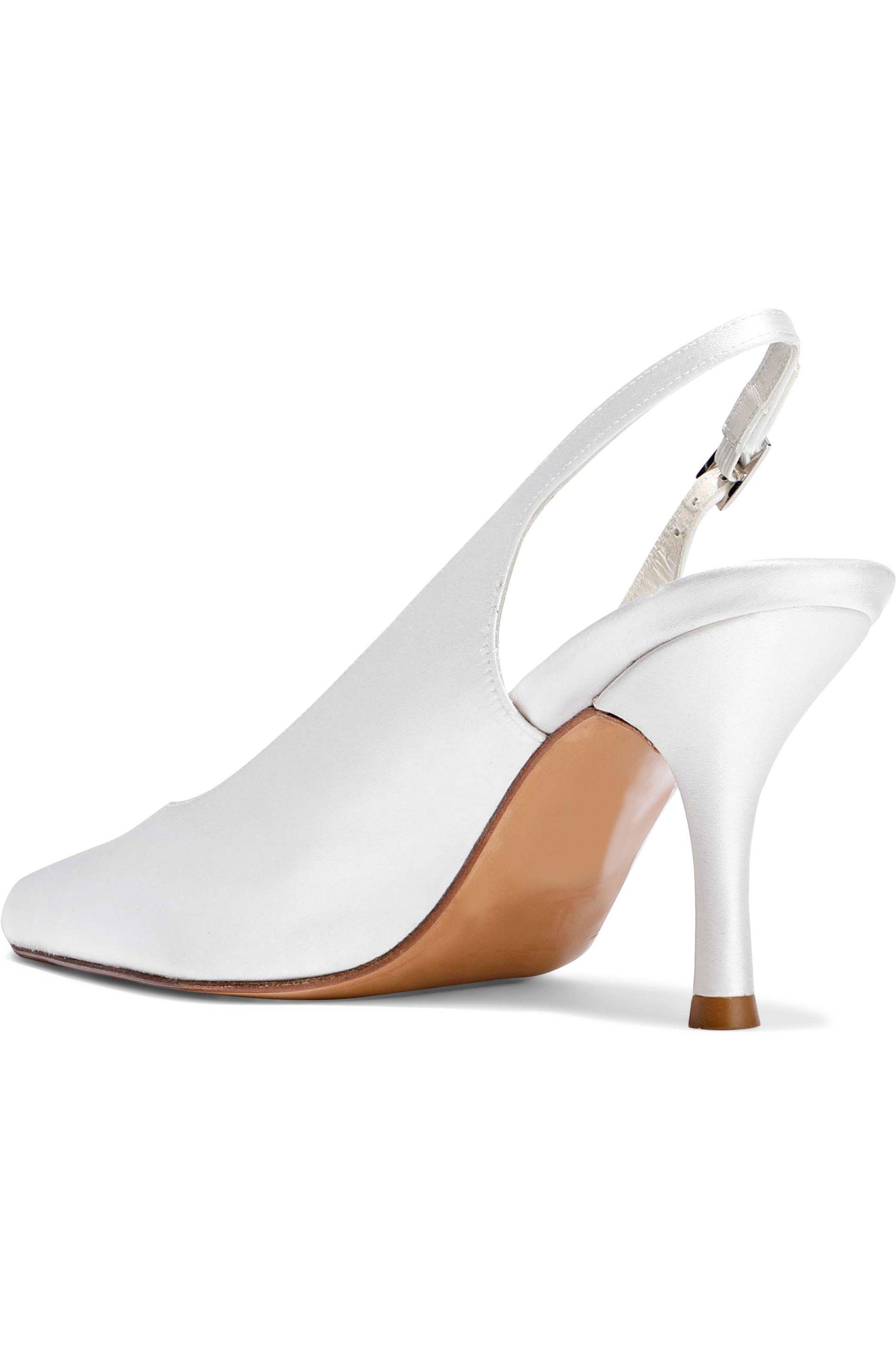 stuart weitzman satin heels
