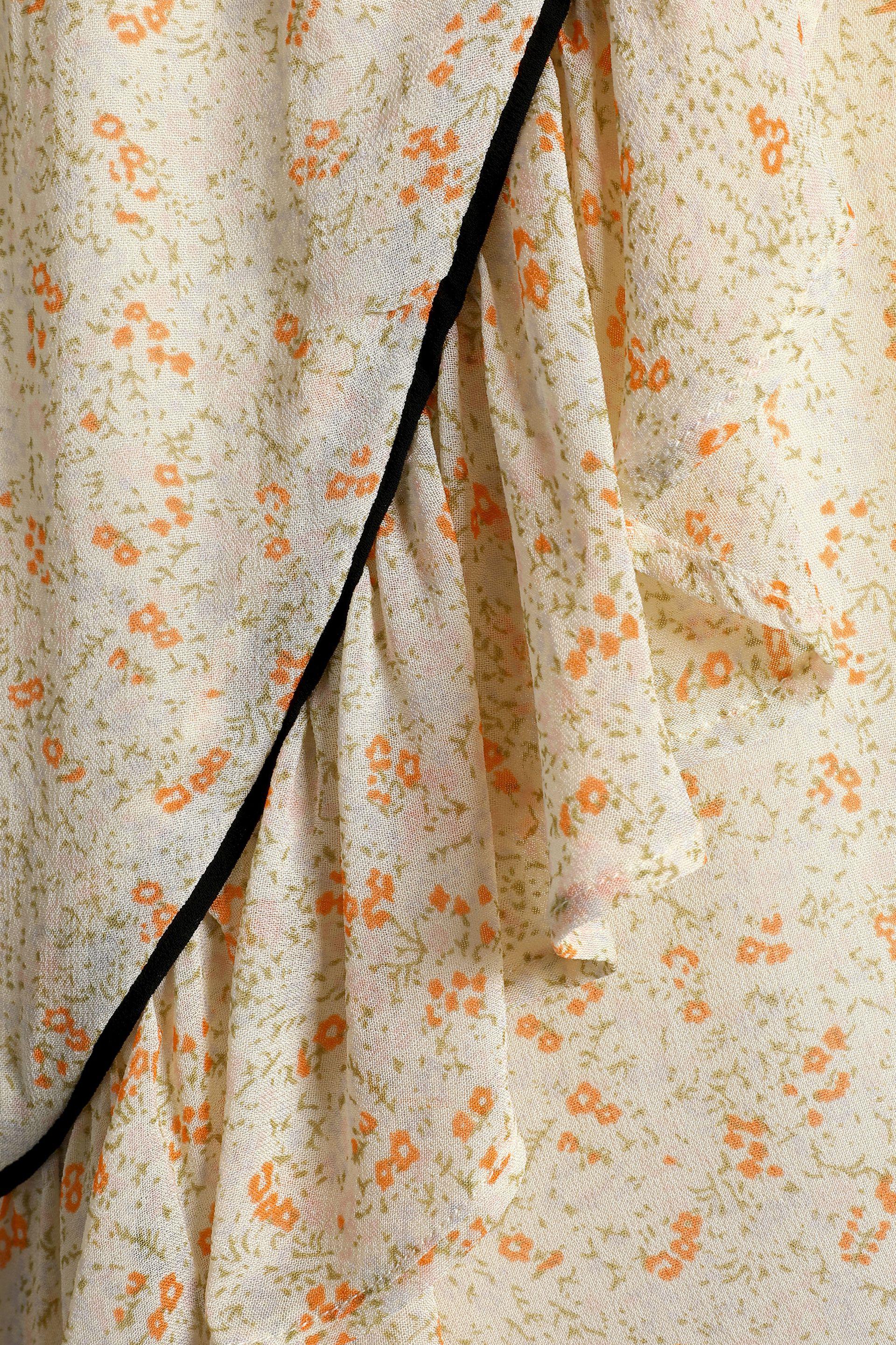 ganni clermont georgette wrap dress