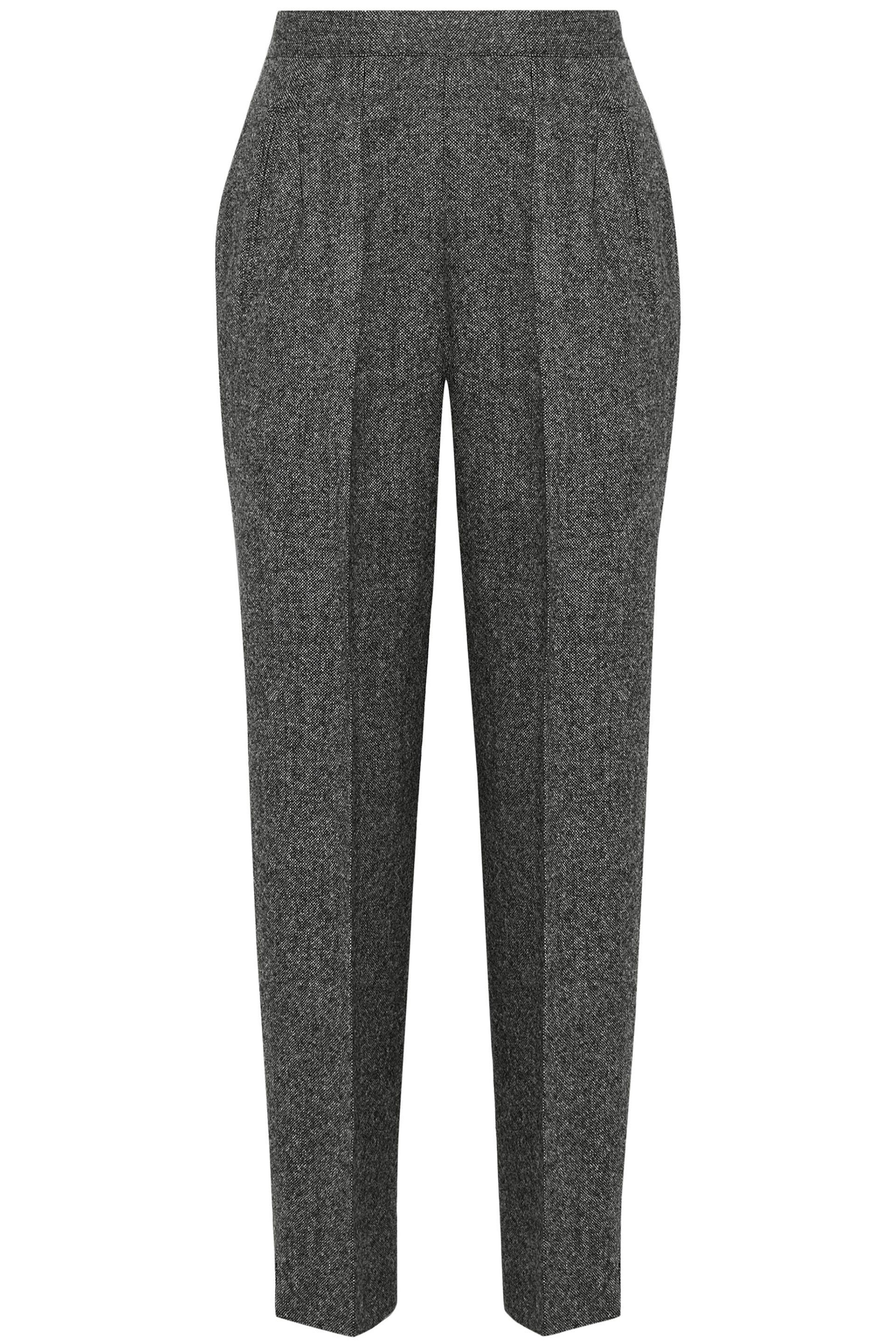 MM6 by Maison Martin Margiela Cropped Wool Tapered Pants Charcoal in ...