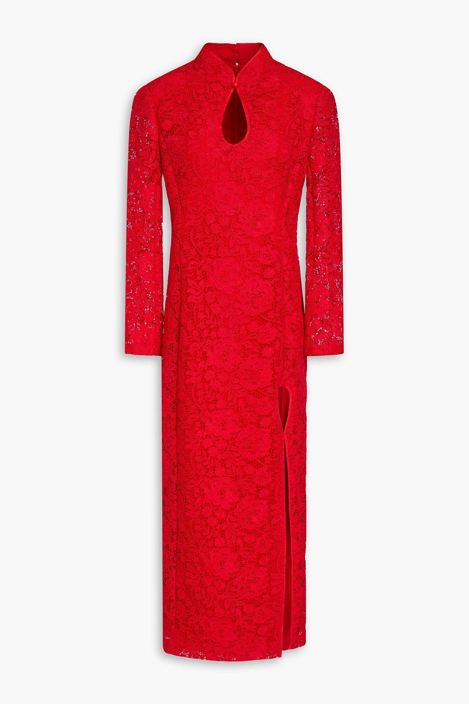 huishan zhang red dress Jing Cheongsam Dress Red Crepe UK 12