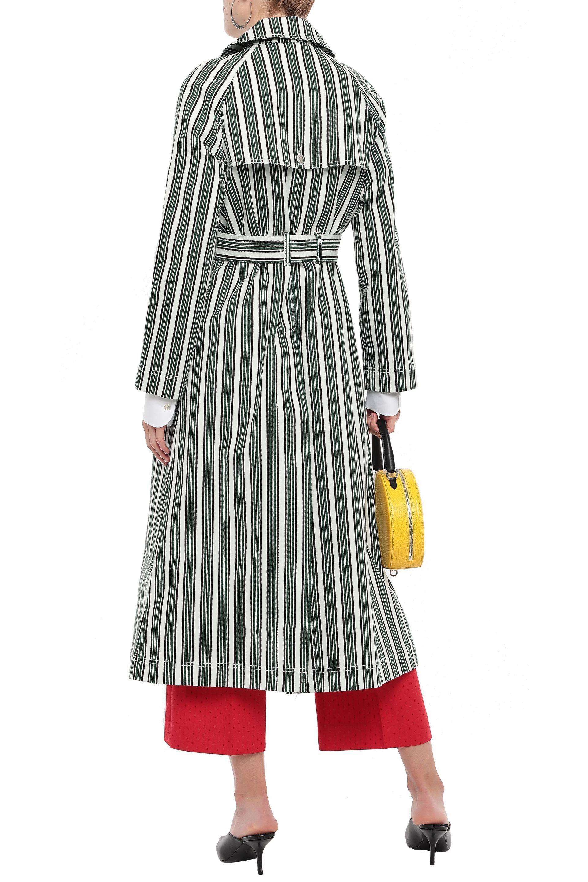 alexa chung green trench coat