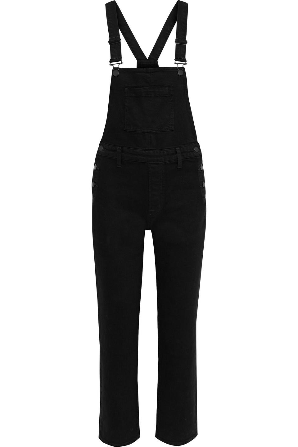 J Brand Jules Denim Overalls in Black 