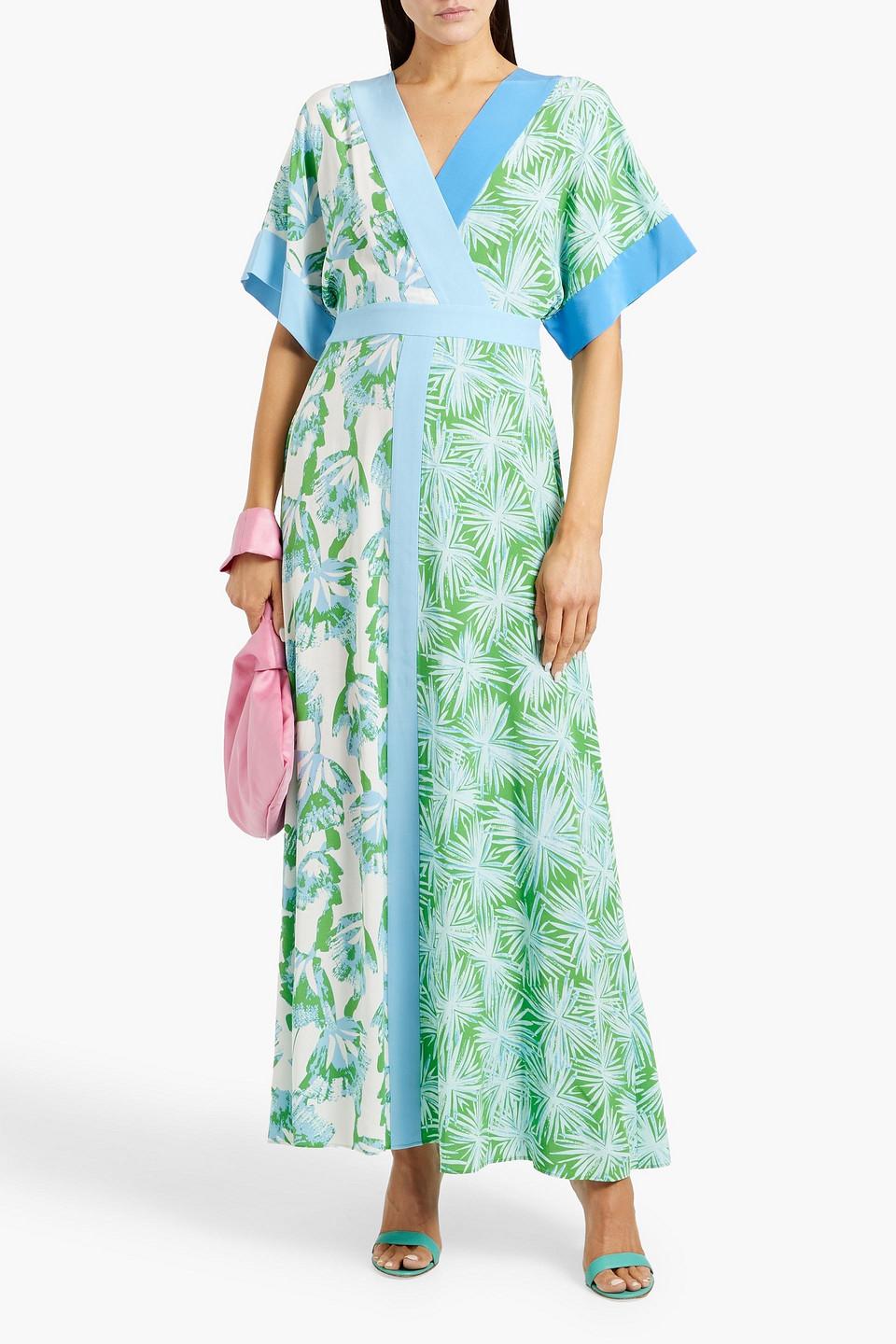 【完売必至】DIANE von FURSTENBERG プリント柄 ミディドレス Diane von Furstenberg Thalia Sleeveless Scoop-Neck Midi