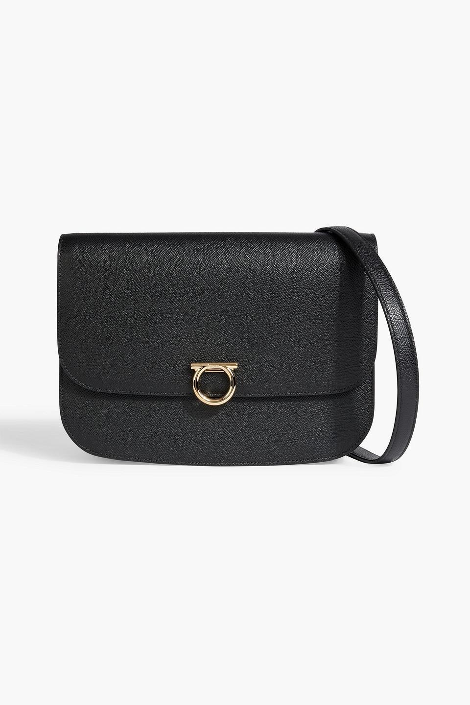 Ferragamo black shoulder bag sale