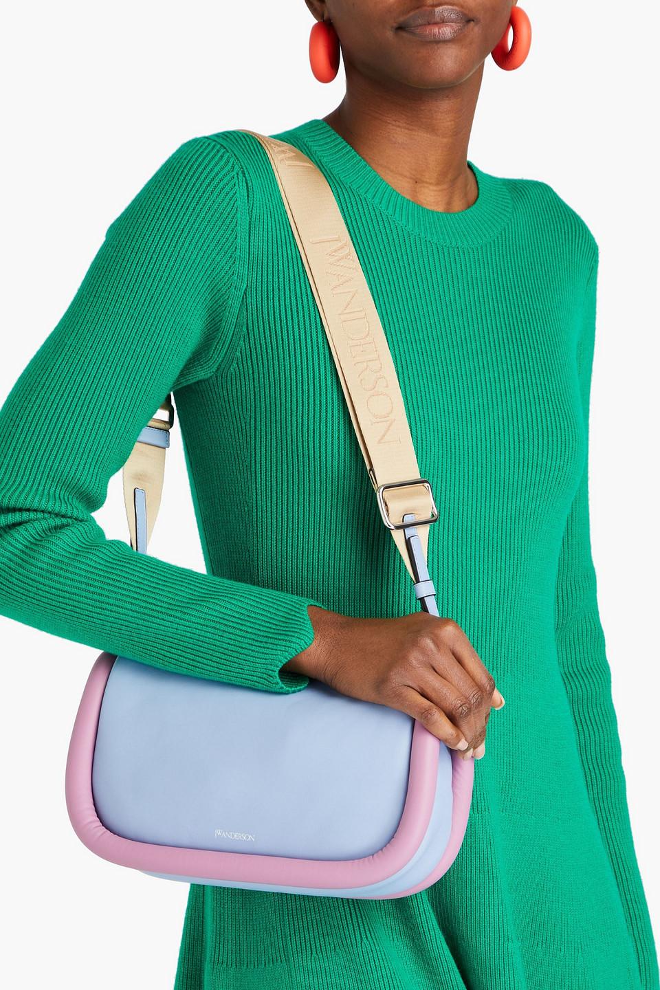 JW Anderson Bumper 17 Two-tone Leather Shoulder Bag in White