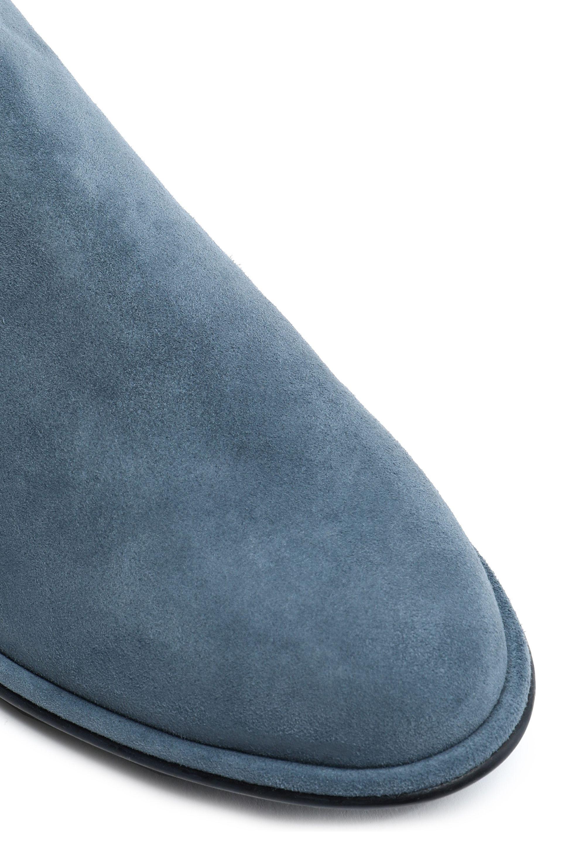 Light blue hot sale suede booties