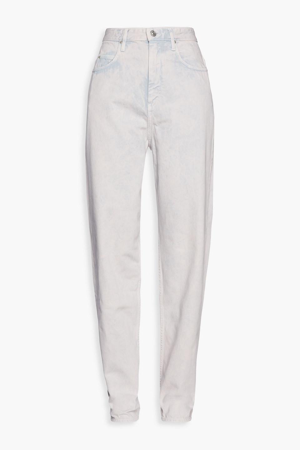 Étoile Isabel Marant Corsy Acid Wash High-rise Straight-leg Jeans in Pink |  Lyst