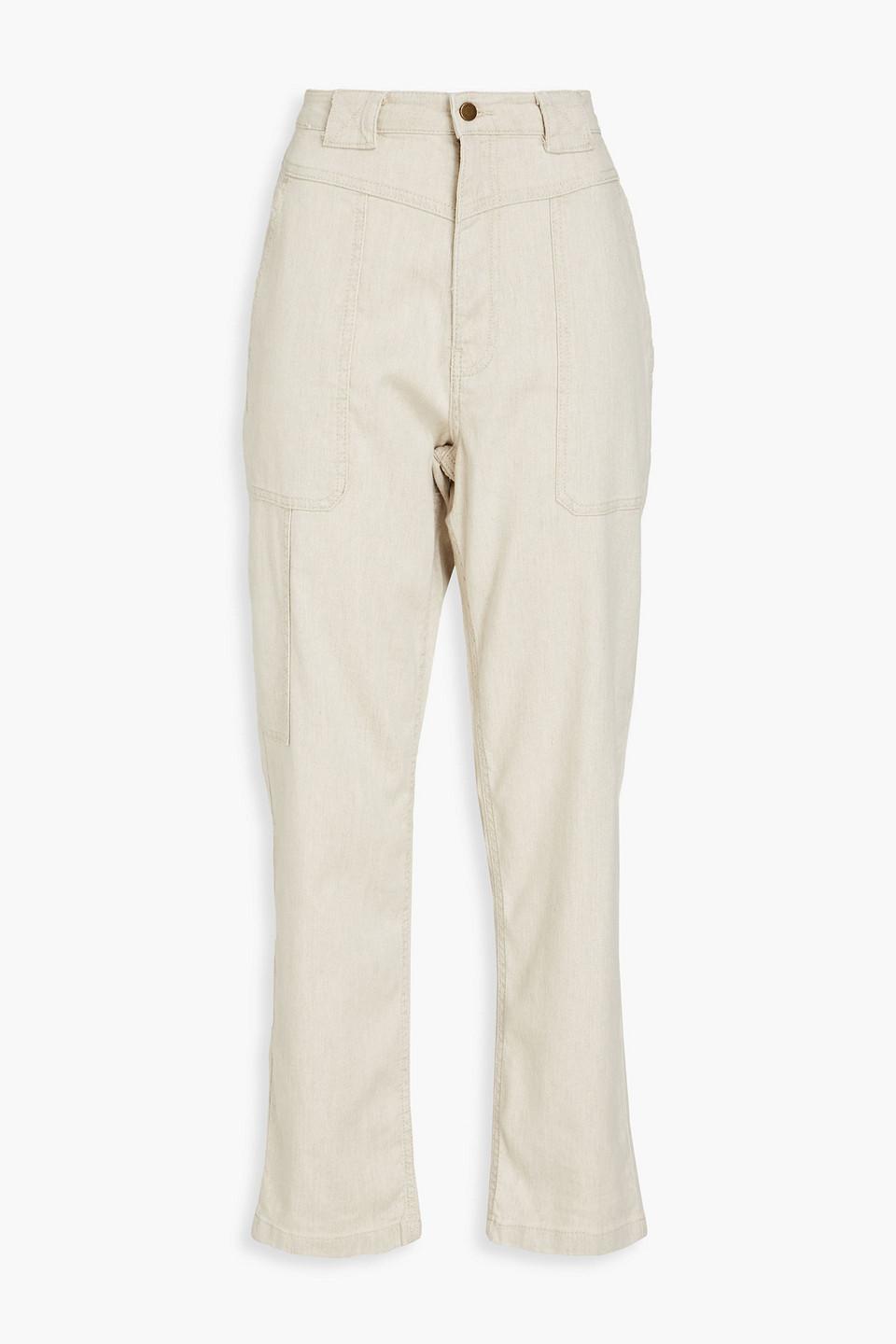 Ross cotton-blend twill bootcut pants