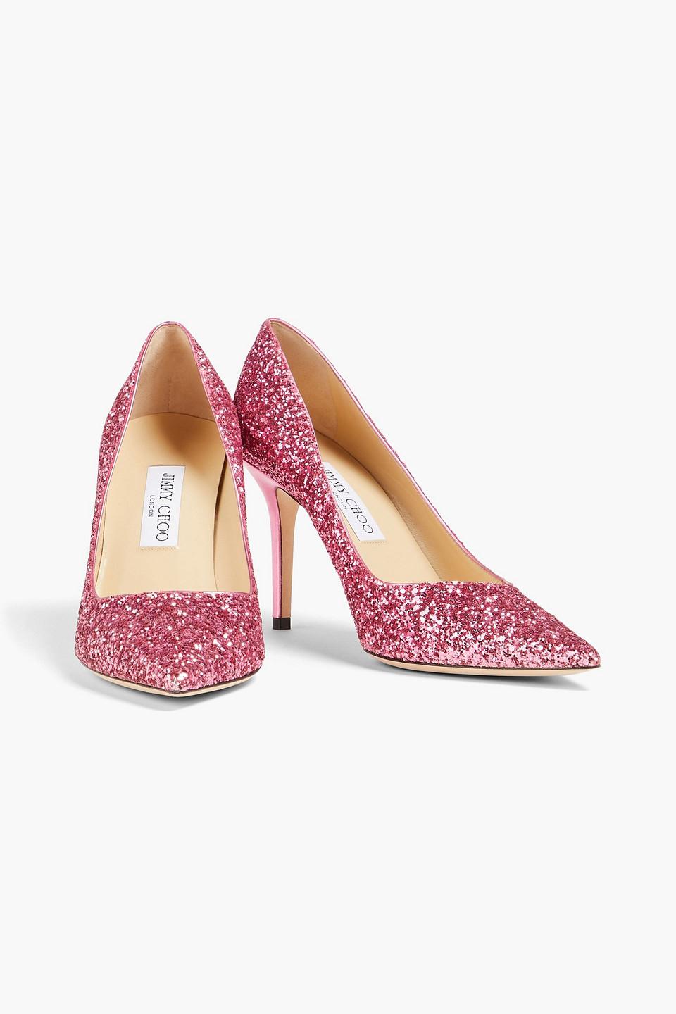 JIMMY CHOO AGNES パウダーピンク エナメル Jimmy Choo Agnes Embellished Leather Pumps in Pink | Lyst UK