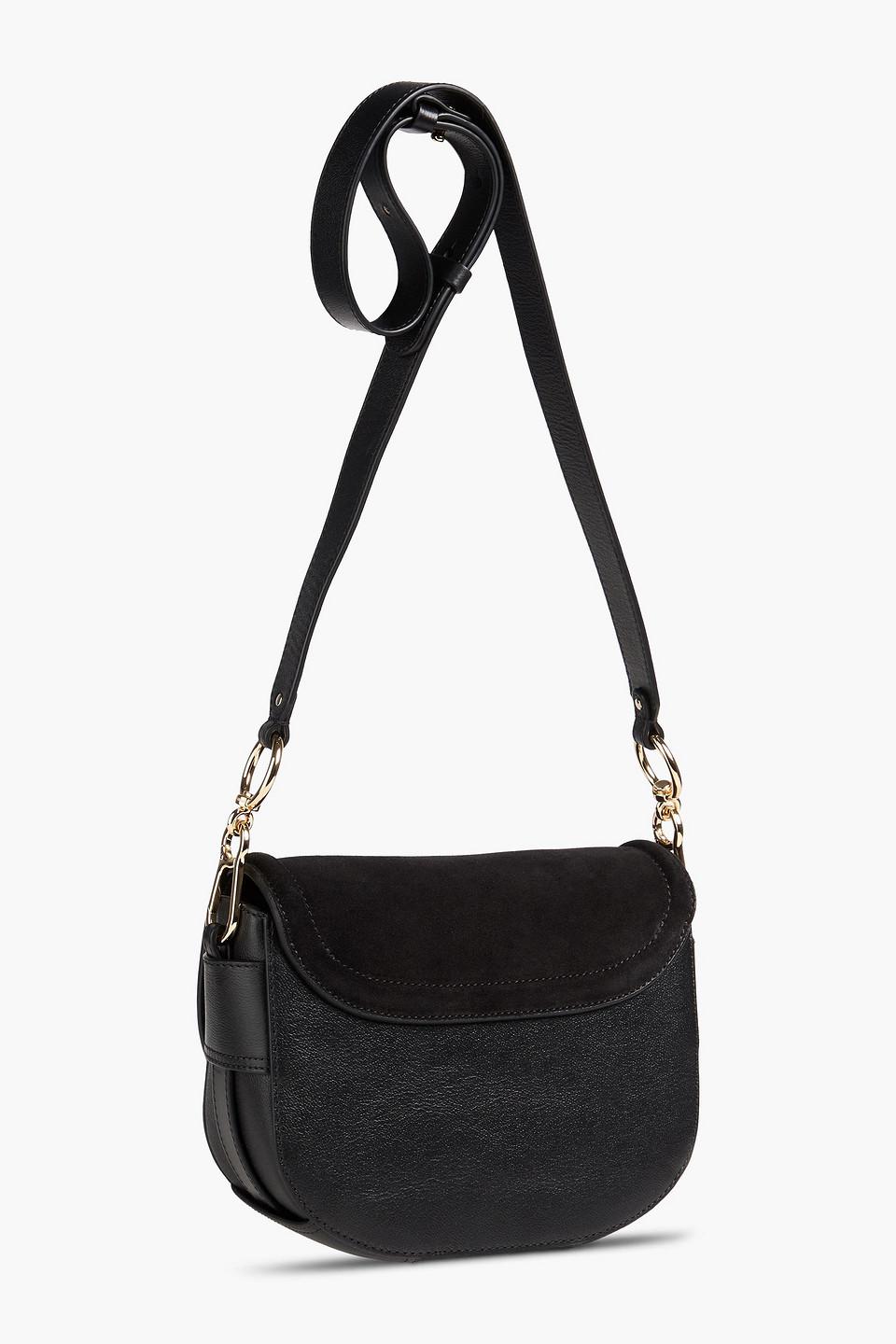 See By Chloé Mara Pebbled-leather And Suede Cross-body Bag in