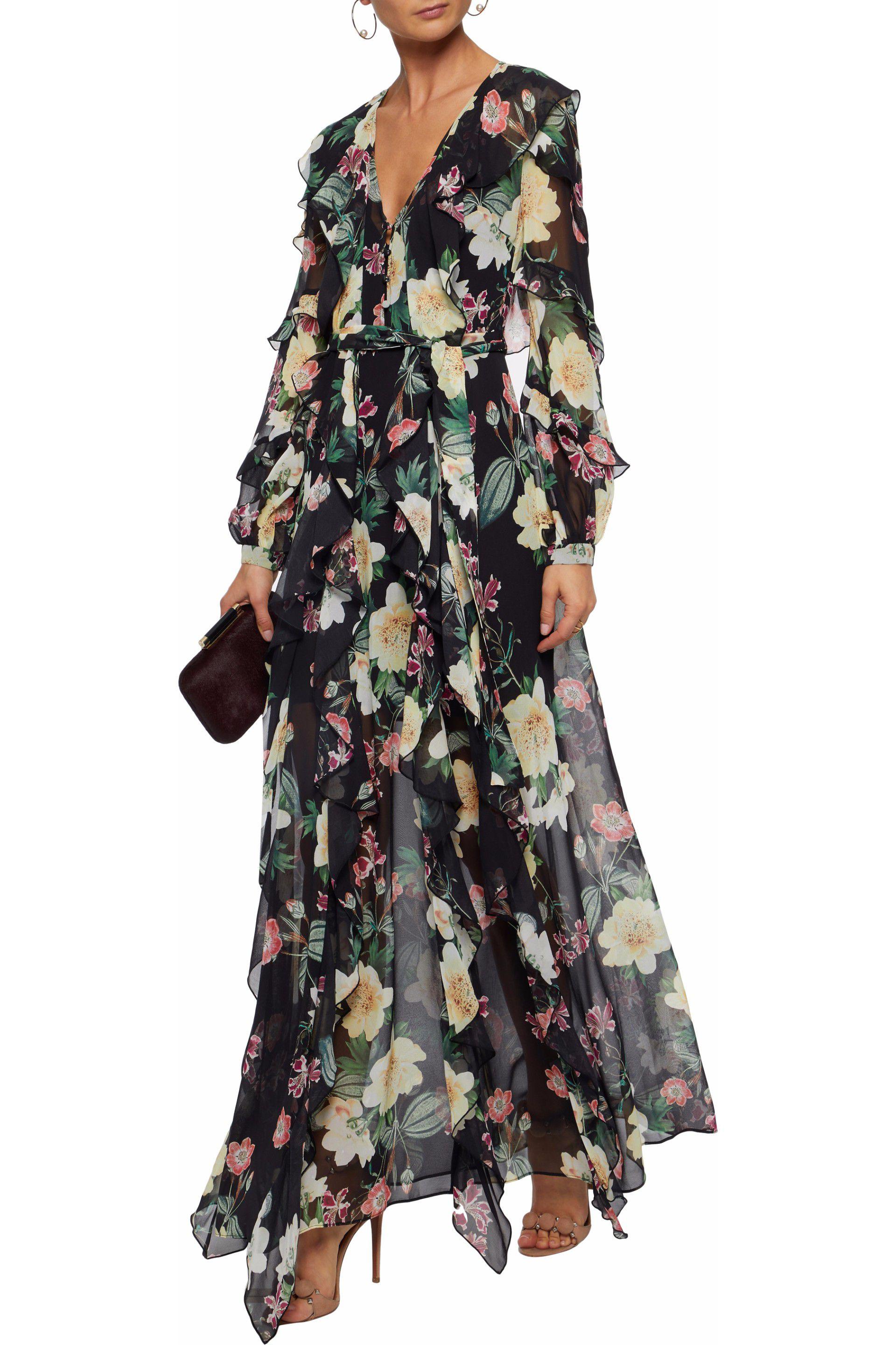 silk chiffon maxi dress