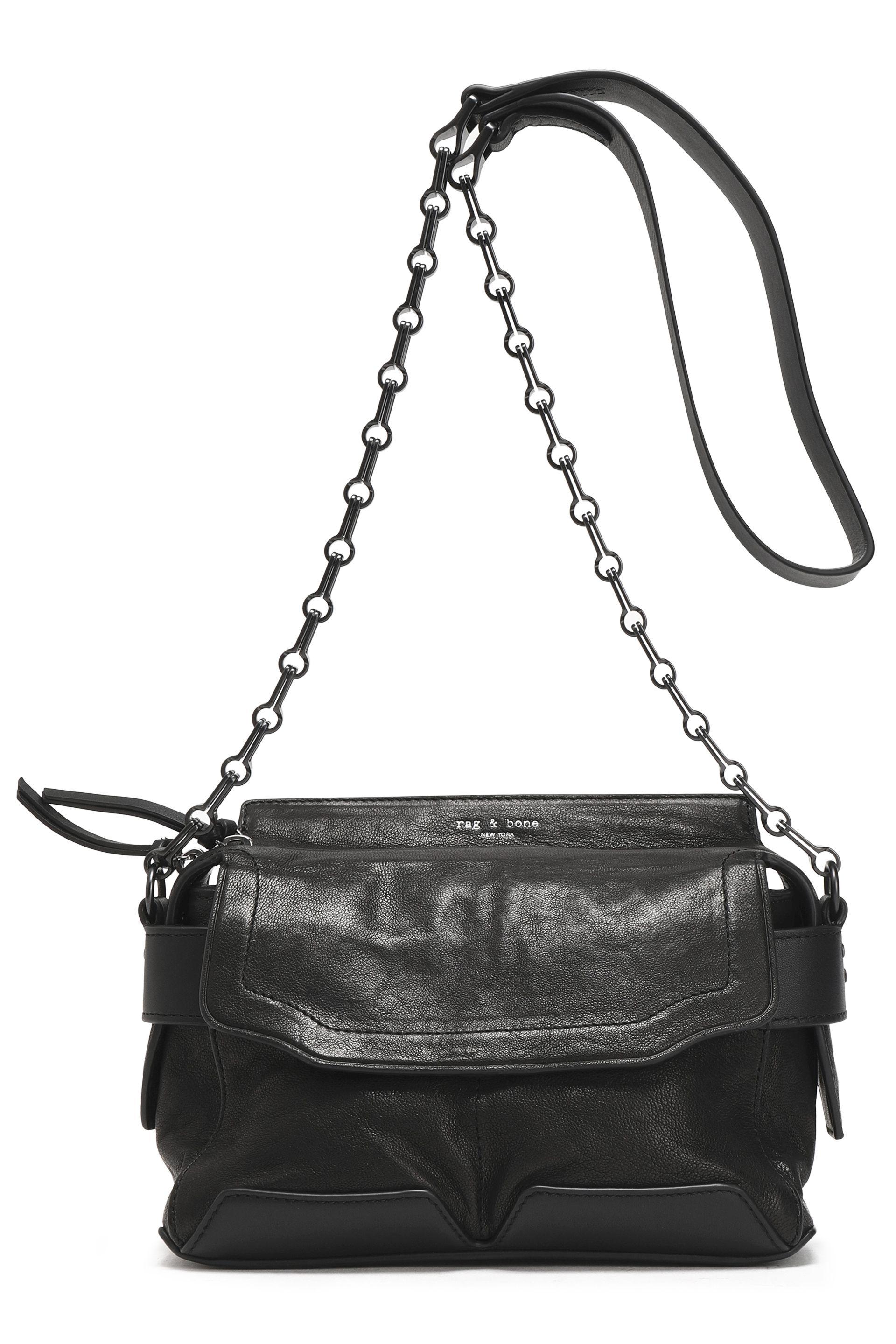 temperament Hævde reagere Rag & Bone Leather Shoulder Bag in Black - Lyst