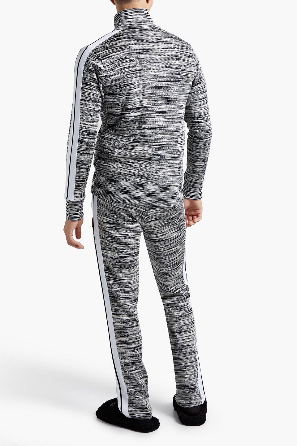 Palm Angels X Missoni Striped Mélange Stretch-jersey Track Pants