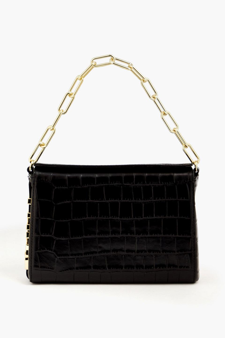 Dkny crocodile cheap effect leather bag
