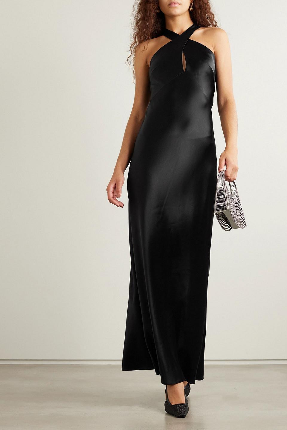 chinese dress ladies Div Rushed Halter neck maxi dress. – GoSobiShop Boutique main image 0