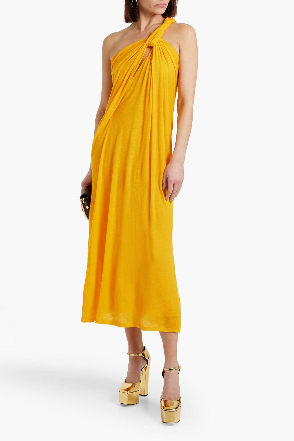ワンピース Chloe SS25 Pastel yellow silk dress (CH25URO19489 753) Chloé Pastel Yellow Silk Dress | italist
