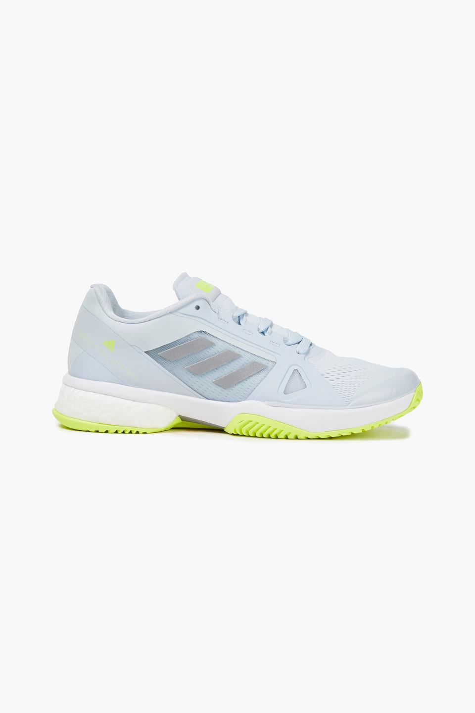 adidas By Stella McCartney Mesh-trimmed Stretch-knit Sneakers in Blue |  Lyst Canada