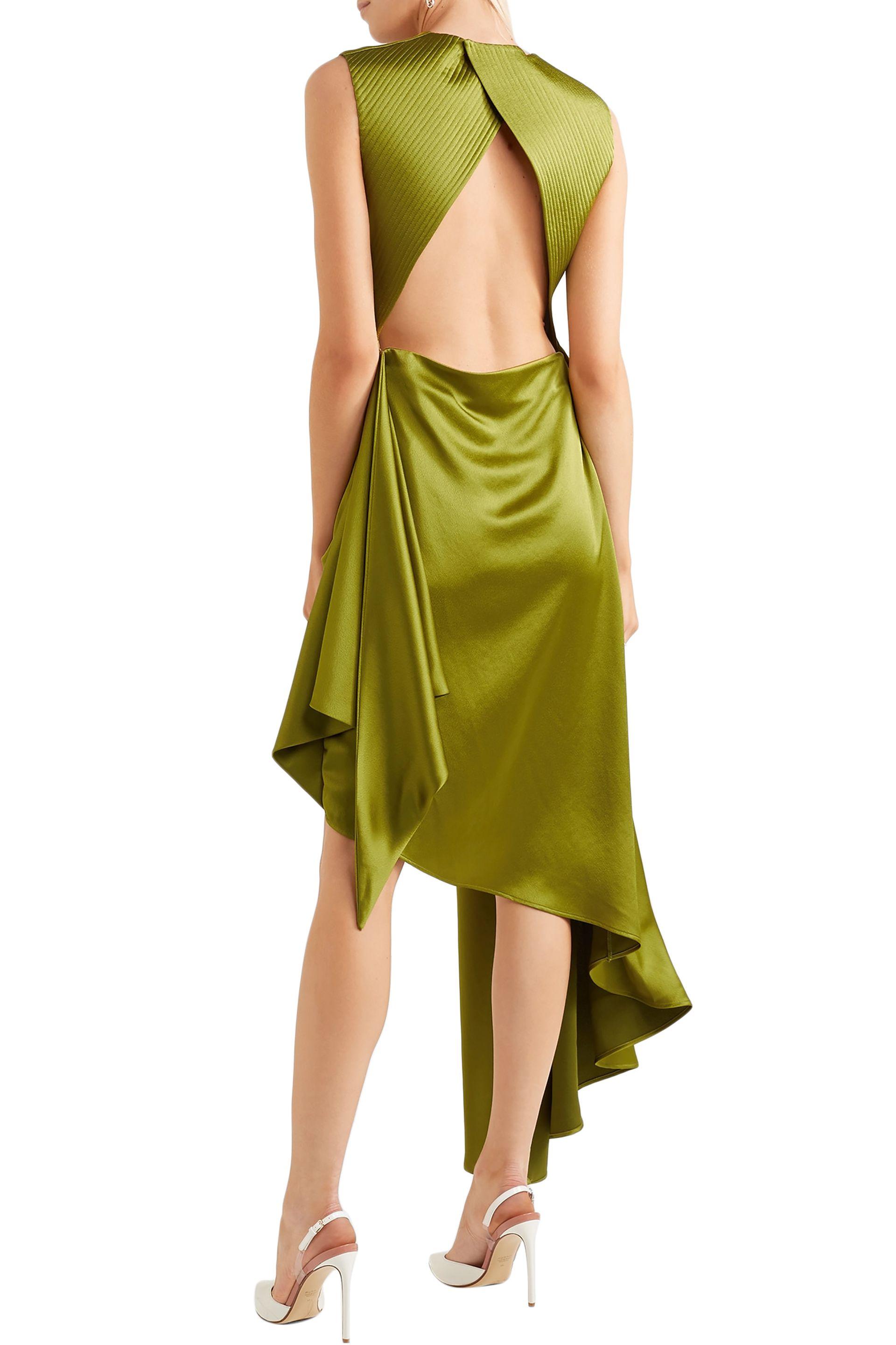 Off white cheap asymmetric dress