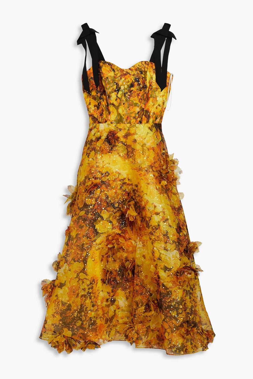 Cheyenne Midi Dress in Fiore Rosso Print main image 0