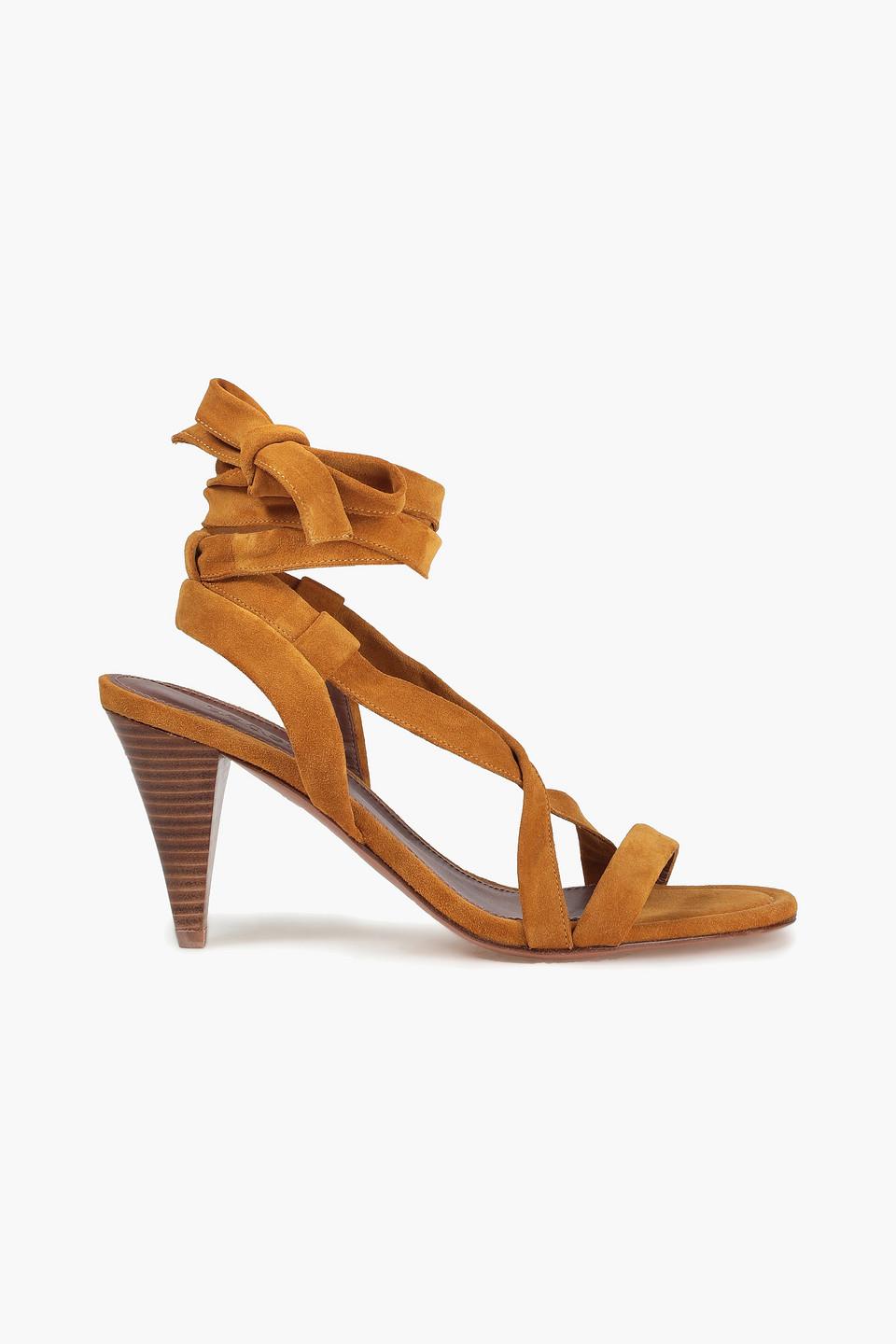 Ba&sh Suede Sandals in Brown | Lyst