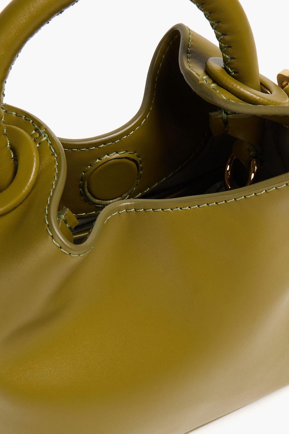 Elleme Madeleine Leather Tote in Green | Lyst Australia