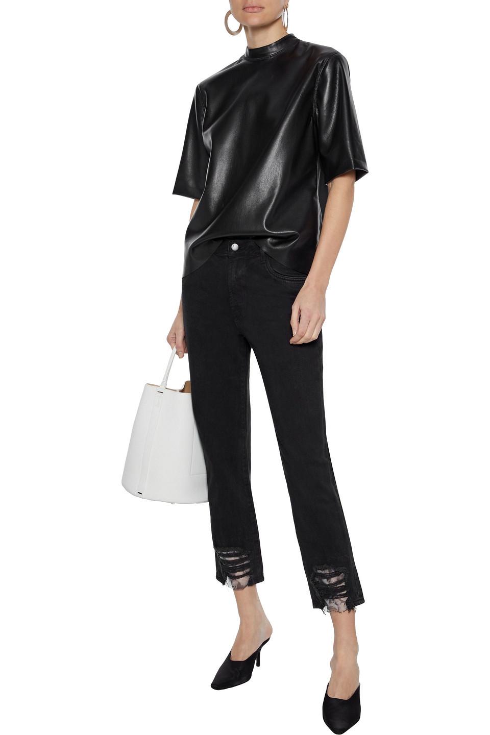 ruby cropped jean black denim