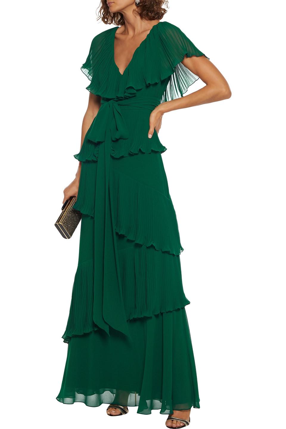 badgley mischka emerald gown