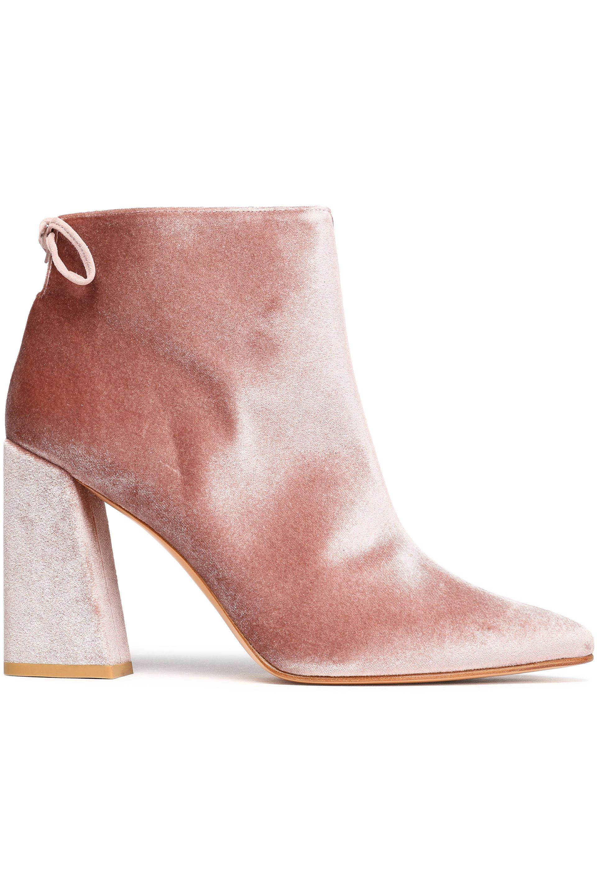 stuart weitzman pink suede boots
