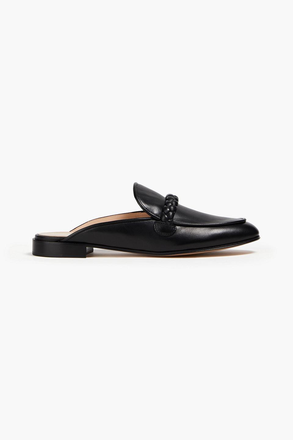 Braided leather mules deals