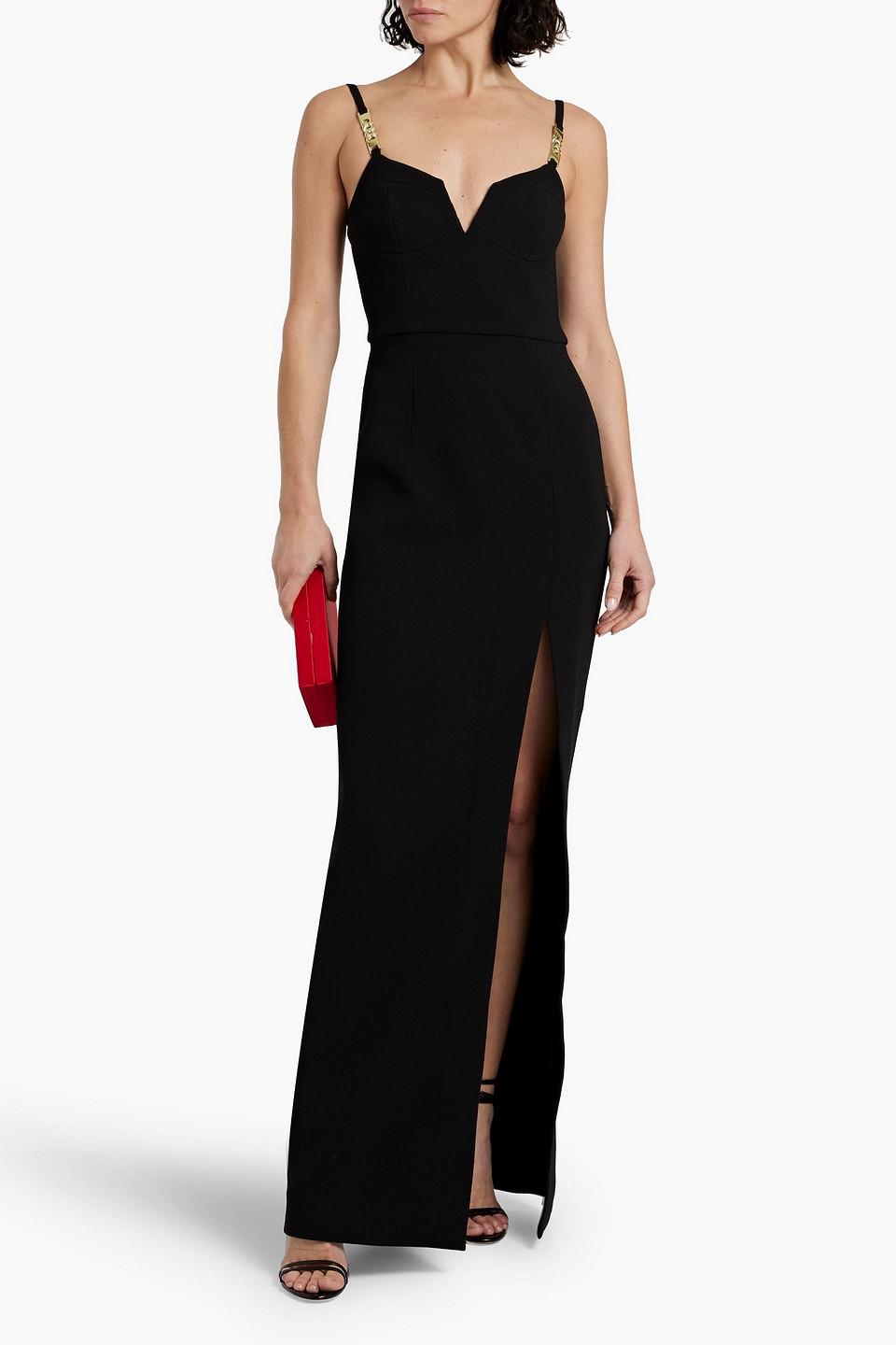 関税込【REBECCA VALLANCE】Isabella asymmetric crepe gown Isabella asymmetric crêpe gown in pink - Rebecca Vallance