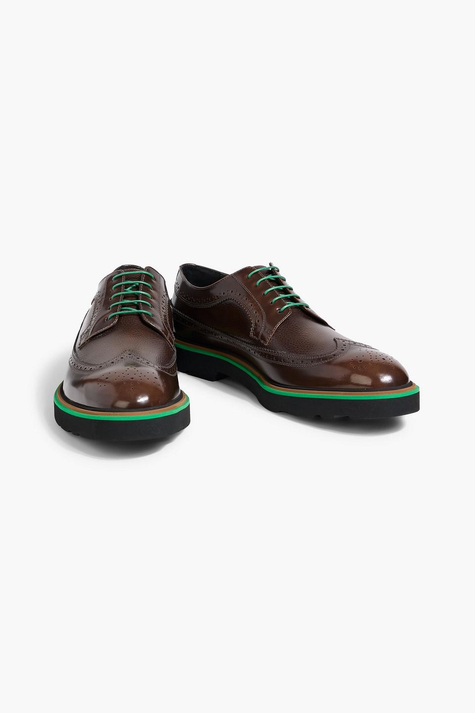 Paul Smith Men’s Leather Green Lace-Up Dress Shoes Paul Smith Green Count Brogues Paul Smith main image 3
