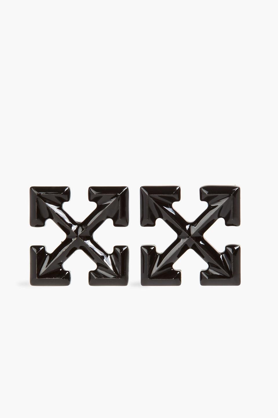 Off-White c/o Virgil Abloh Small Arrow Earrings in Black | Lyst