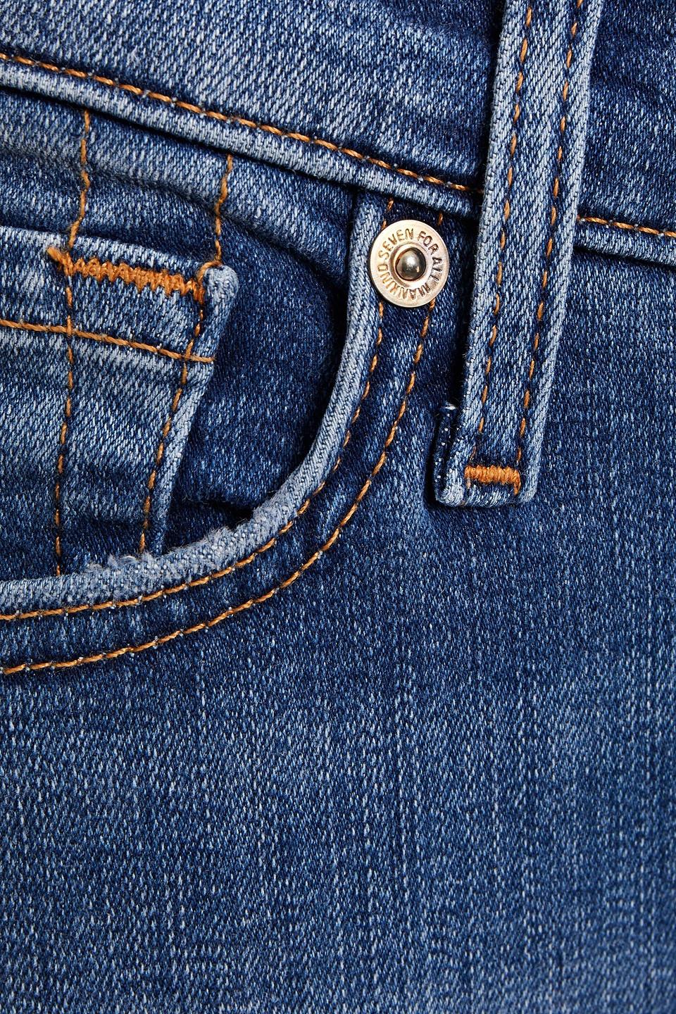 Low-rise Skinny Jeans in Mid Denim 