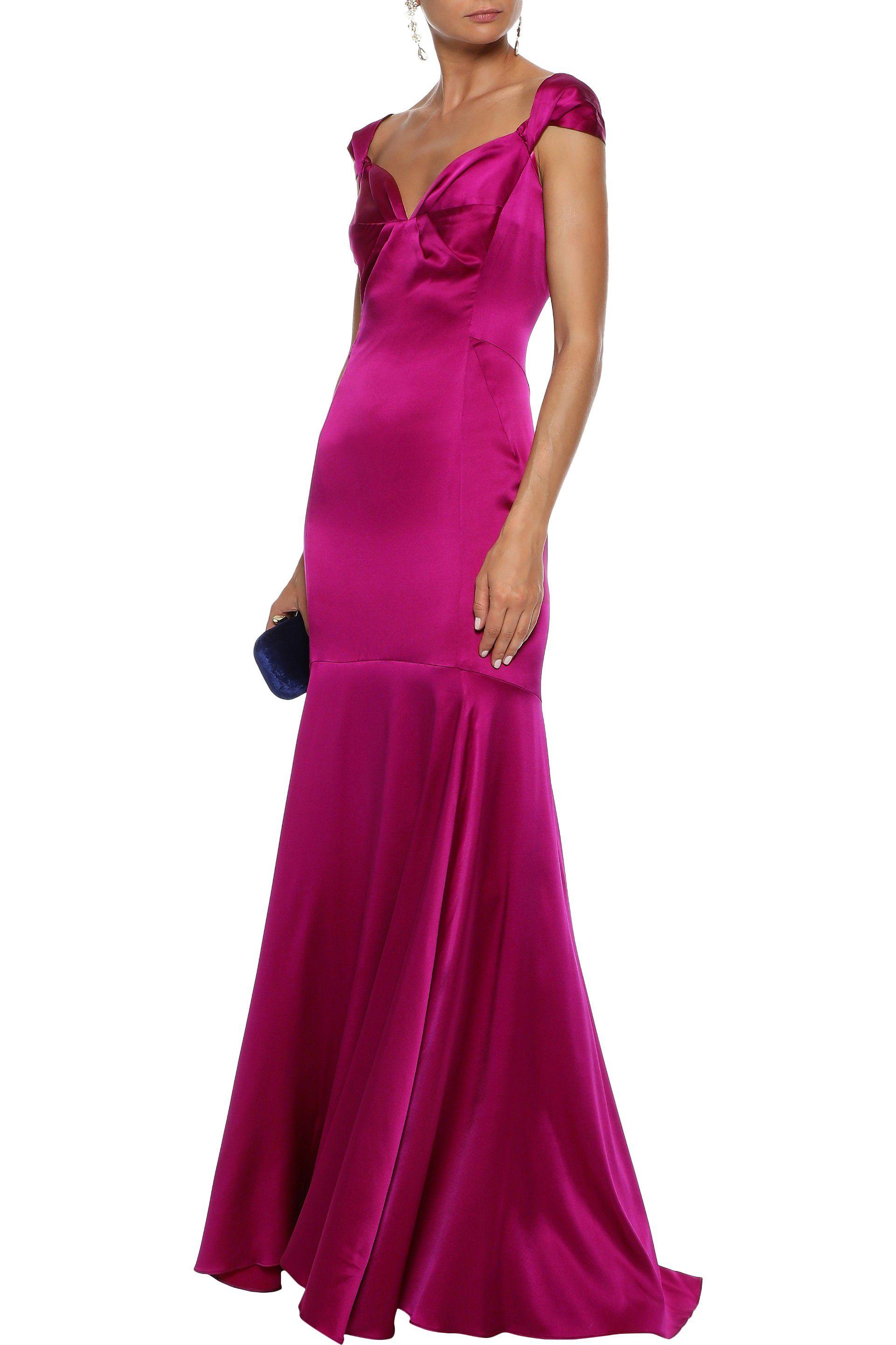 Magenta silk dress Clearance