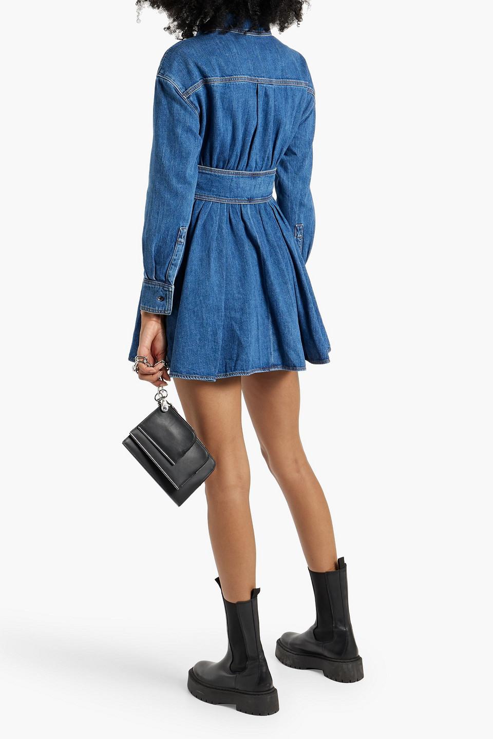 【Alexander McQueen】★denim mini dress Alexander McQueen Denim Mini Dress | Blue | FARFETCH